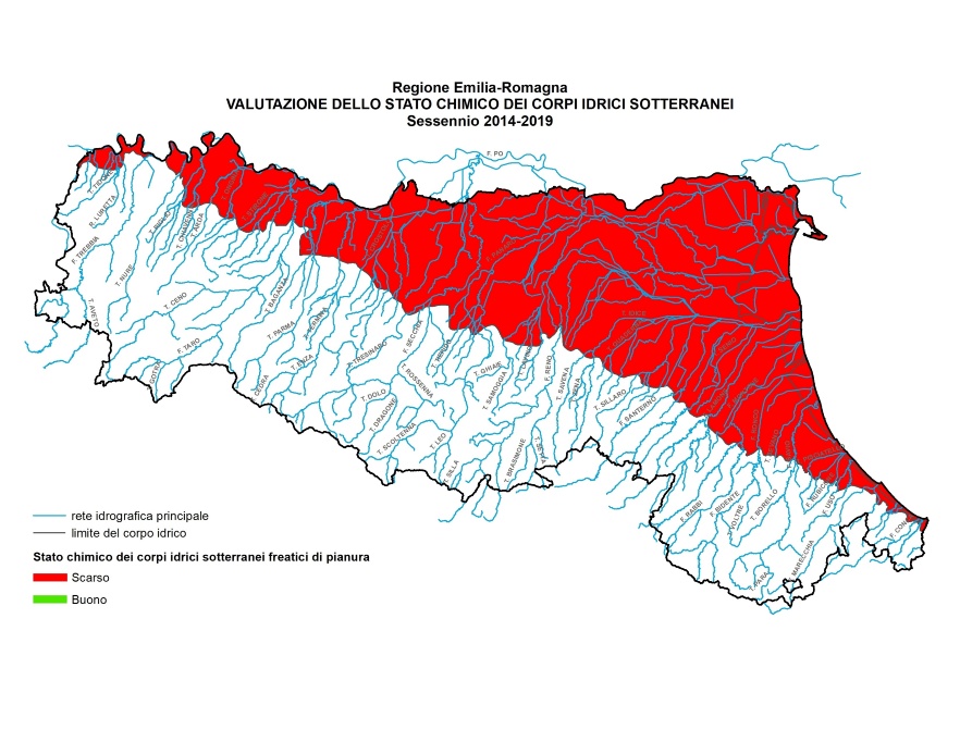 Stato chimico dei corpi idrici sotterranei freatici di pianura (2014÷2019)
