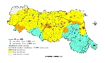 Mappa stabilimenti RIR nelle zone classificate in base alla classificazione sismica comunale (2016)