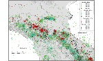 Mappa dei terremoti strumentali MW≥2