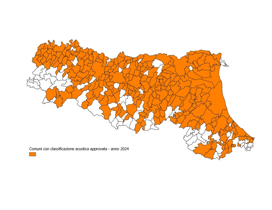 Stato di attuazione dei Piani di classificazione acustica (al 31/12/24)