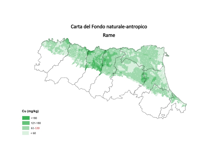 Rame - Carte del contenuto naturale-antropico della pianura emiliano-romagnola 