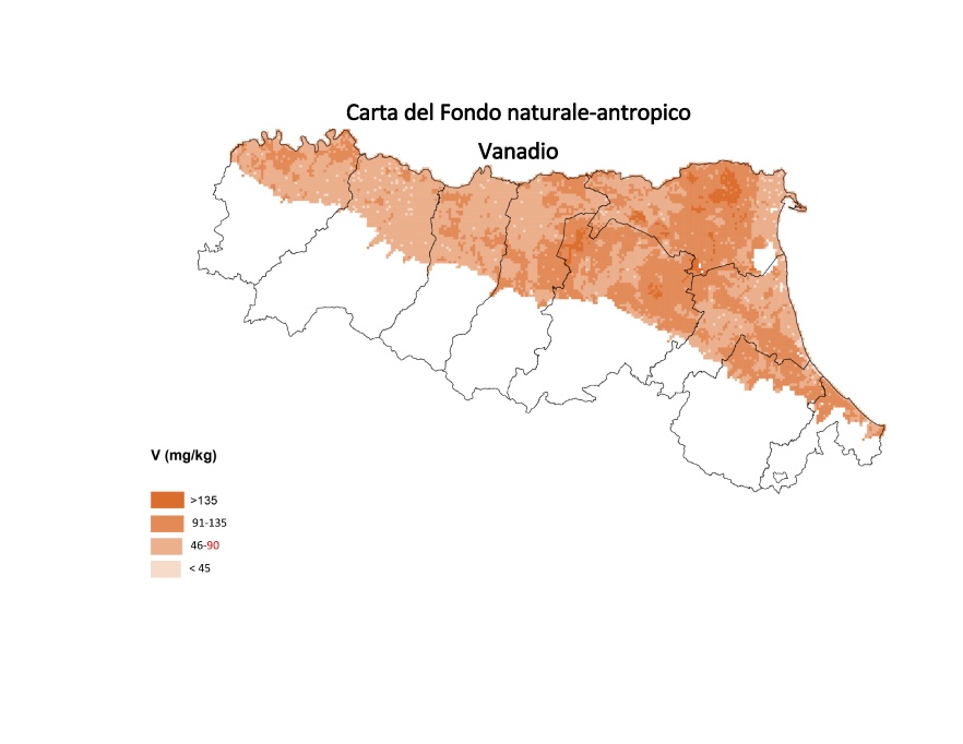 V - Carte del contenuto naturale-antropico della pianura emiliano-romagnola 